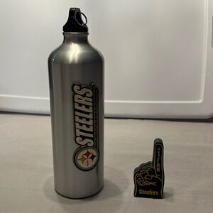 Pittsburgh Steelers aluminum water bottle & antenna topper